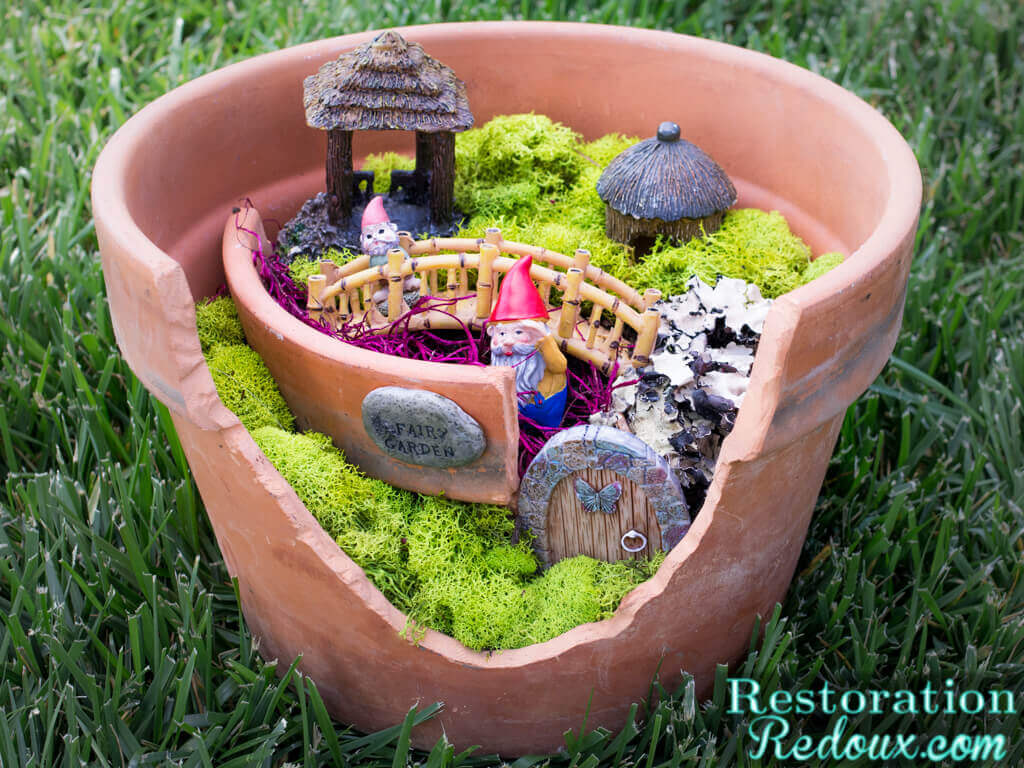 DIY Flower Pot Fairy Garden Craft