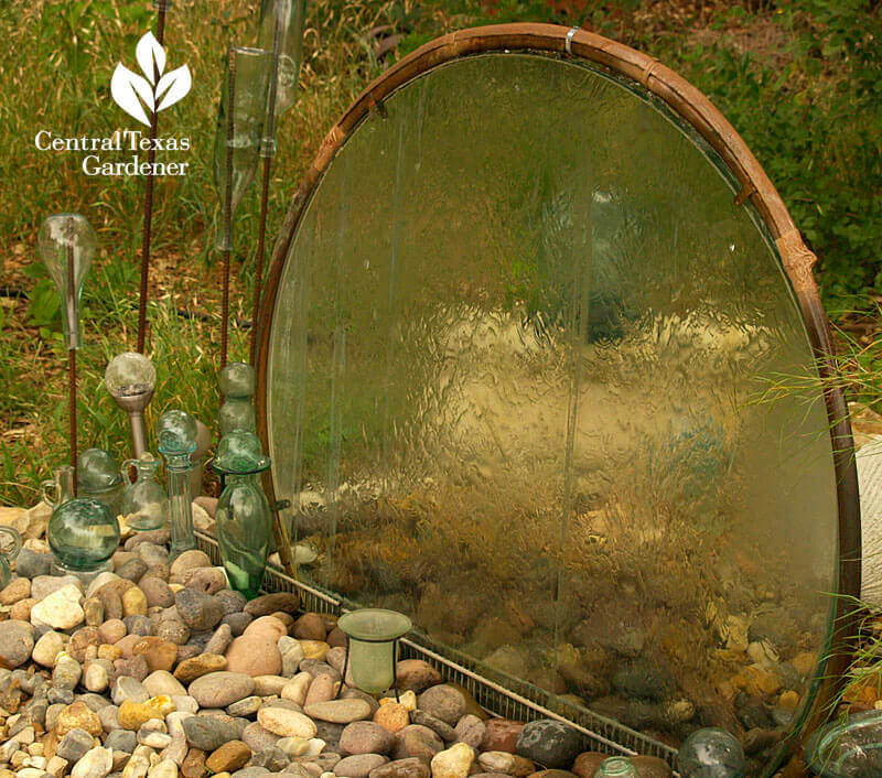 Upcycled Glass Table Water Feature