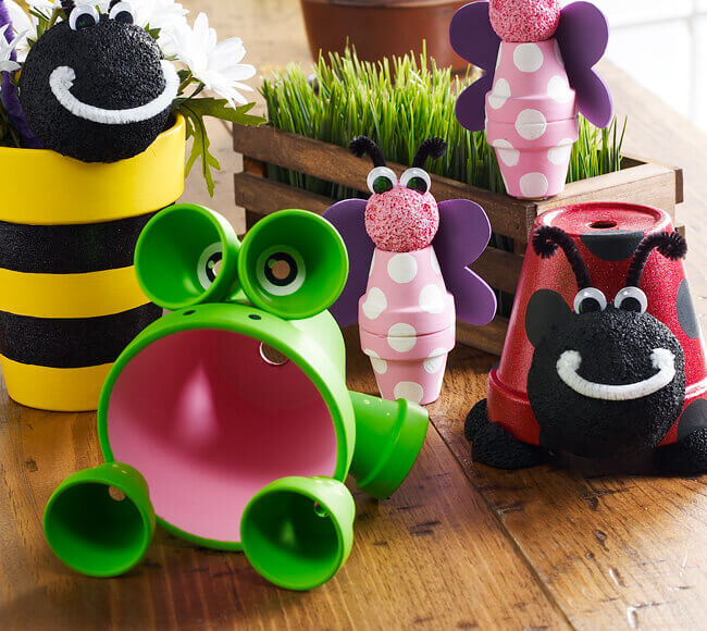 Adorable DIY Flower Pot Animals