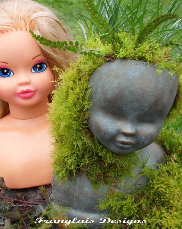 Turn Old Dolls Into Beautiful Garden Decorations