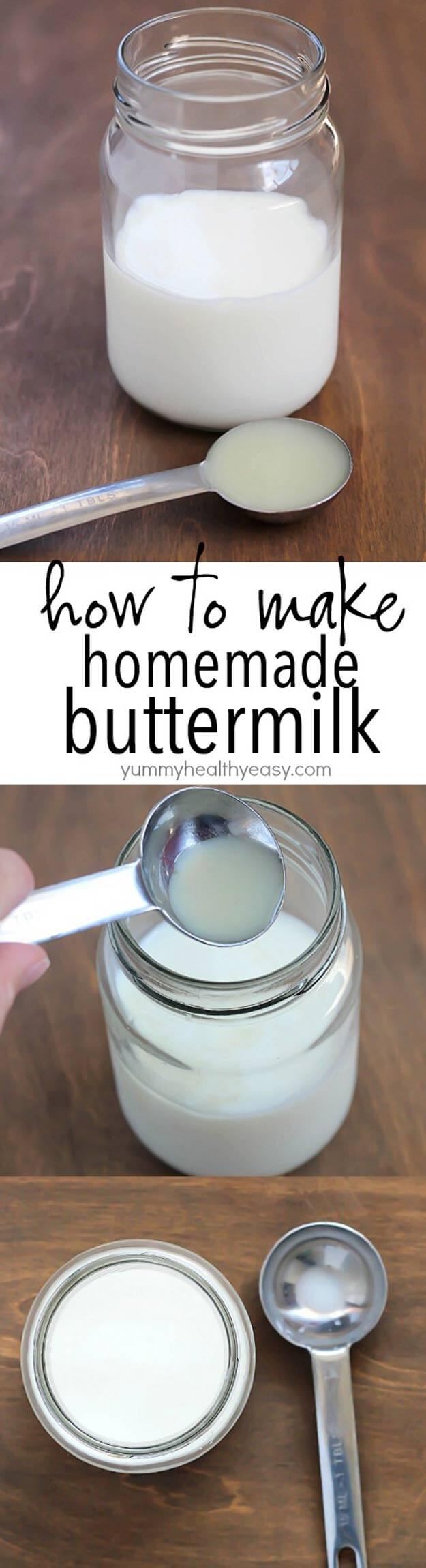 Make Easy Homemade Buttermilk