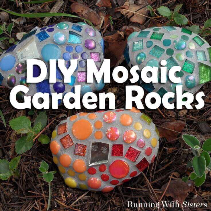 DIY Mosaic Rocks Garden Decorations