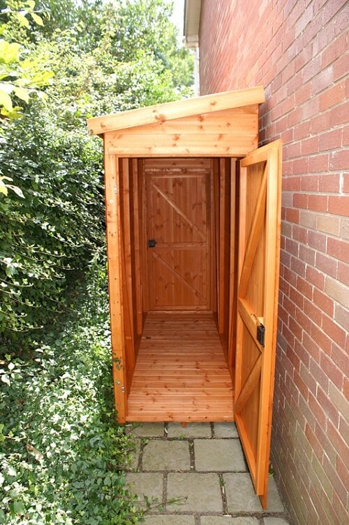 A Small Wooden Cabinet for Garden Essentials