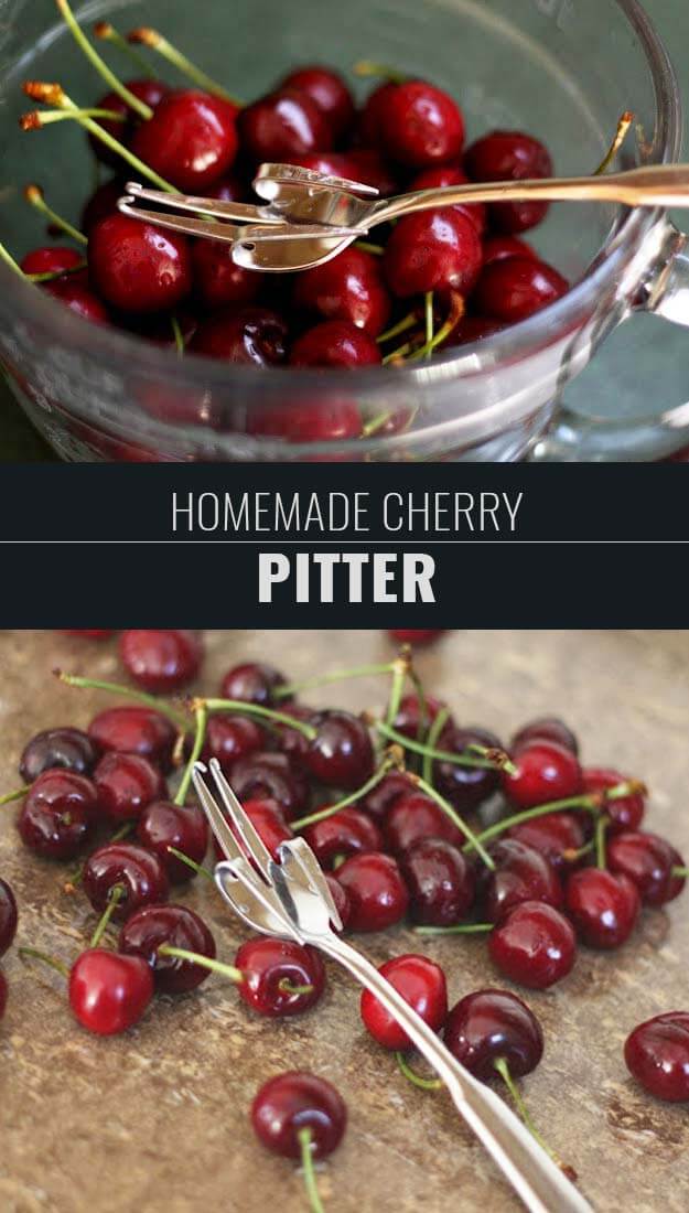 Learn How To Make A Homemade Cherry Pitter