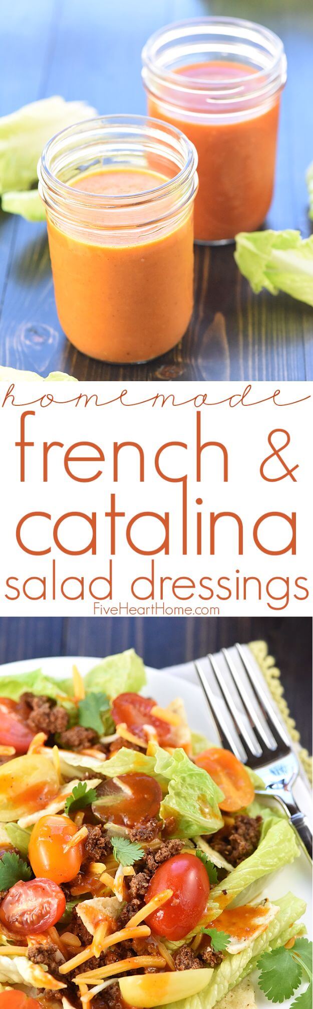 Homemade French & Catalina Salad Dressing
