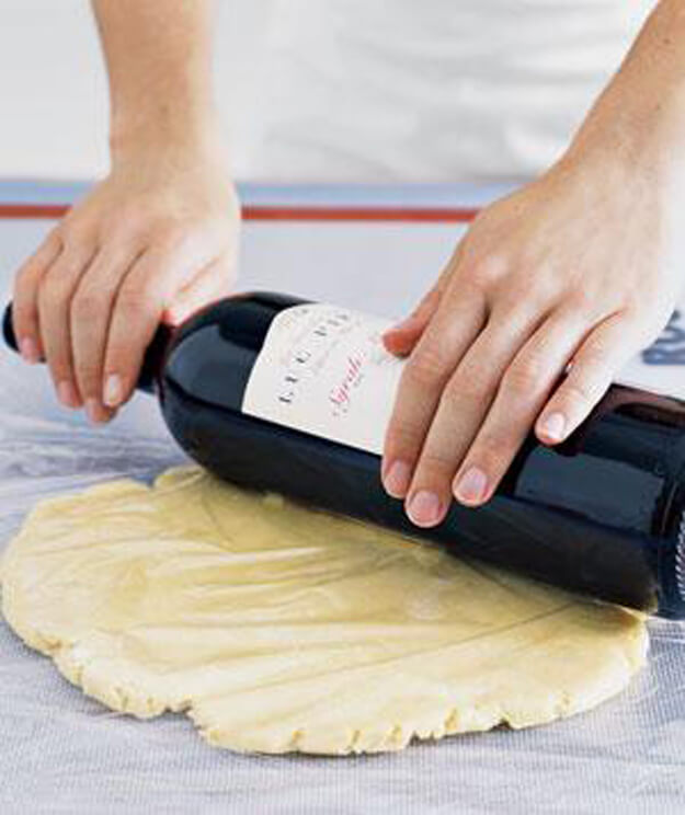 Use A Wine Bottle As Rolling Pin