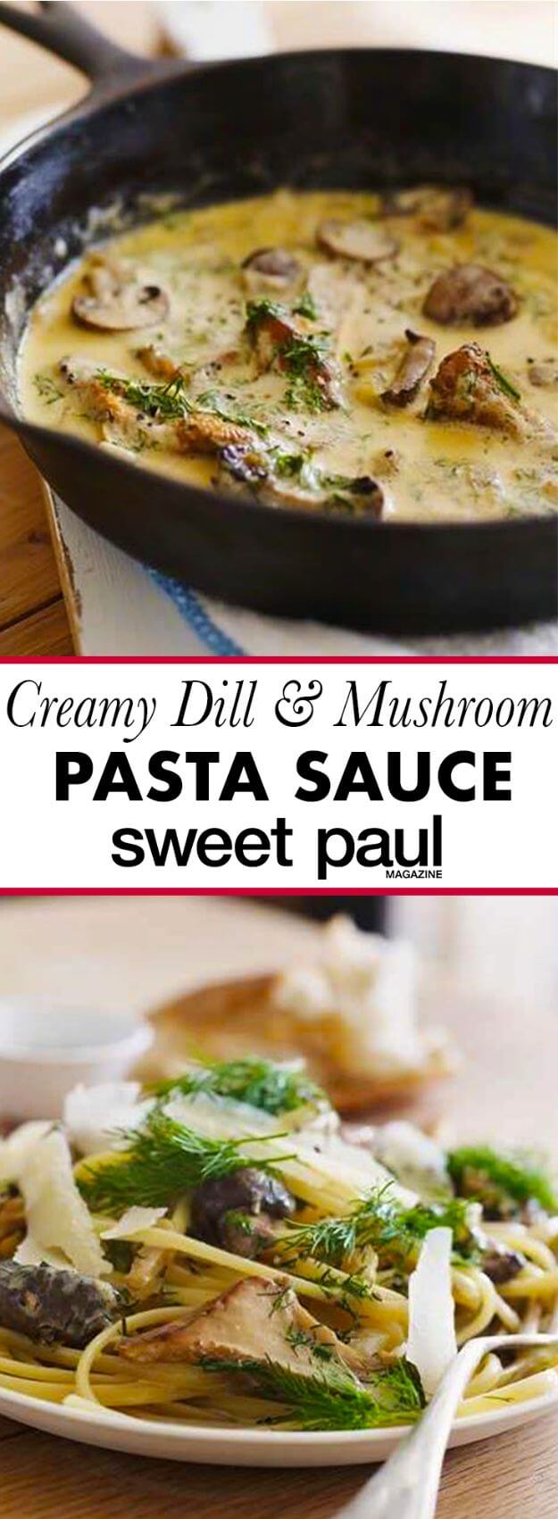 Creamy Mushroom & Dill Pasta