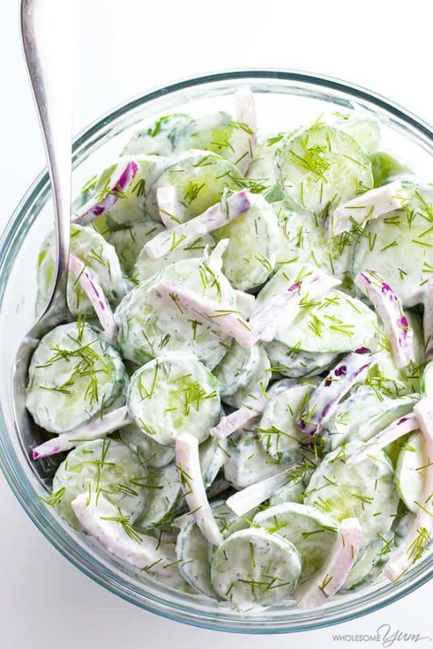 Best Creamy Cucumber Salad Recipe With Dill
