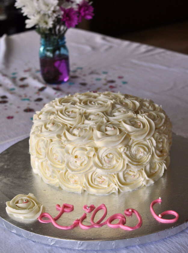 DIY Rosette Cake