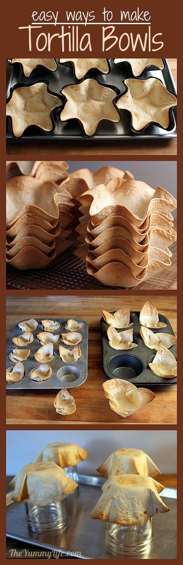 Make Easy Tortilla Bowls