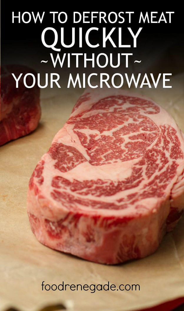 Quickly Defrost Meat Without A Microwave