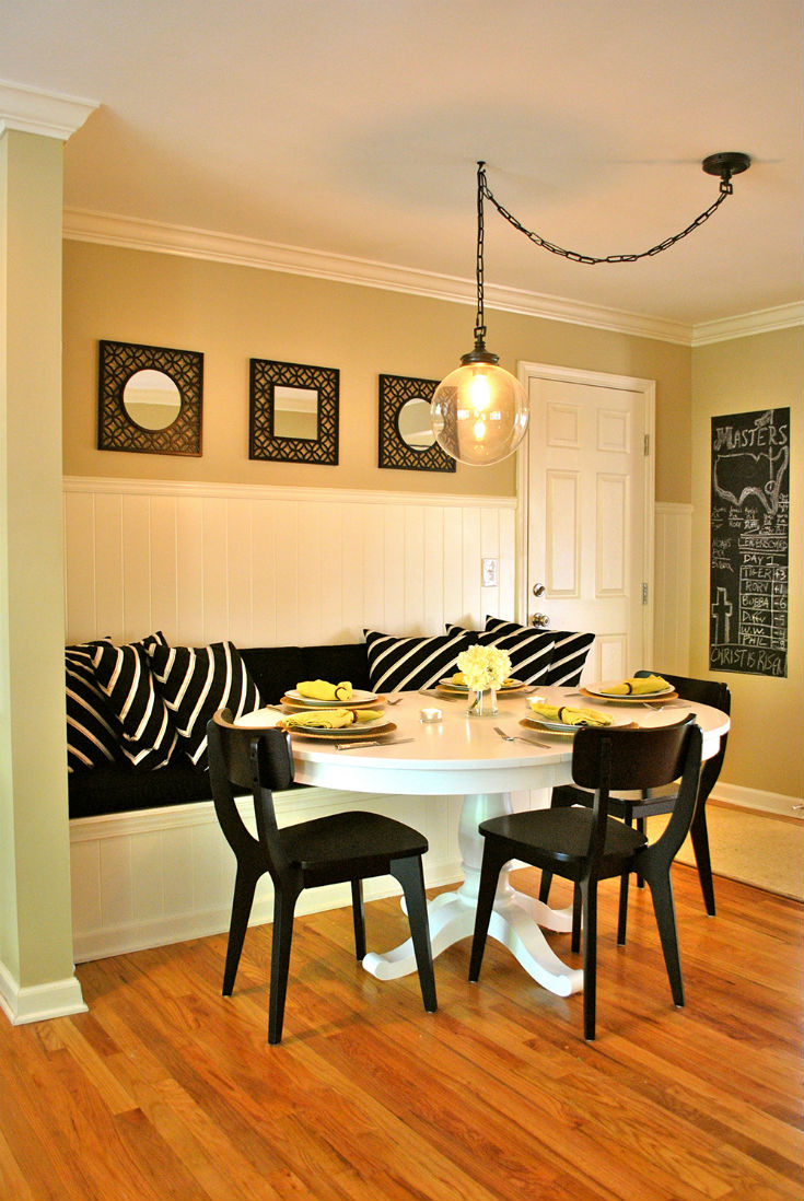 Modern Swag Breakfast Nook Idea