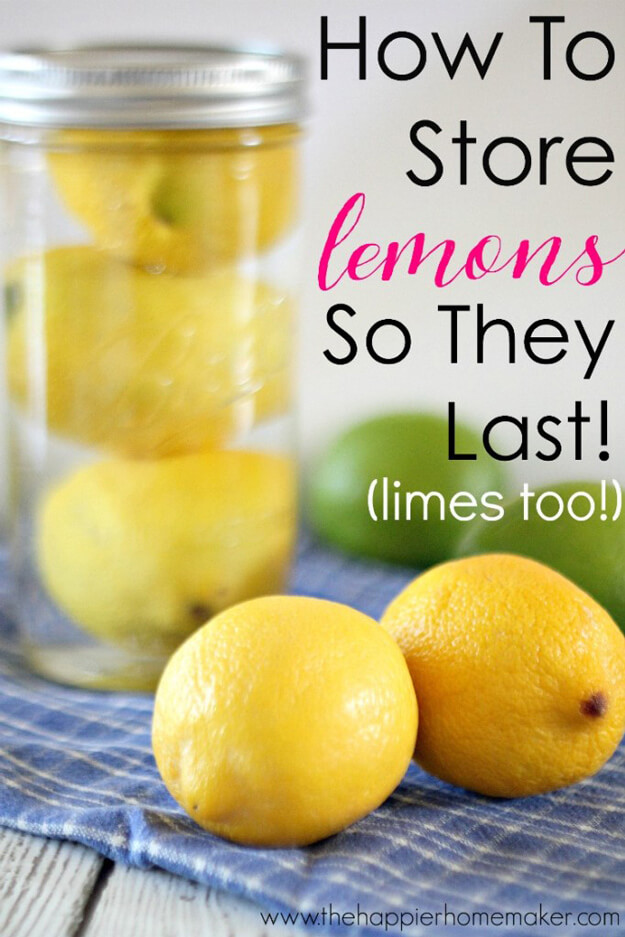 Keep Lemons Fresh Longer