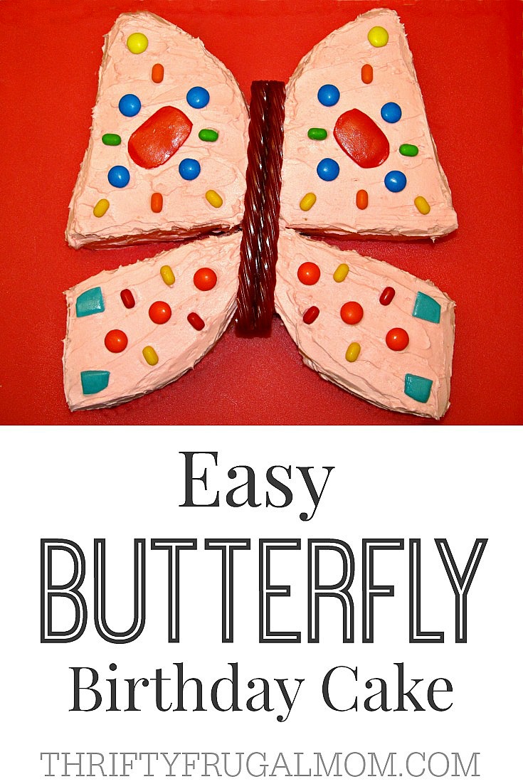 Easy Butterfly Birthday cake