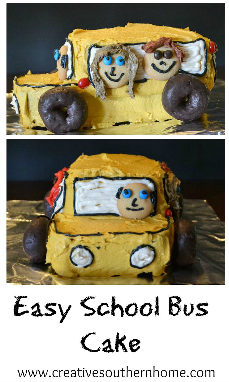 Easy School Bus Cake
