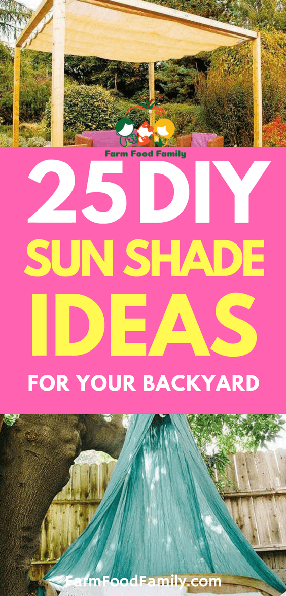 25 Amazing DIY Backyard Sun Shade Ideas 
