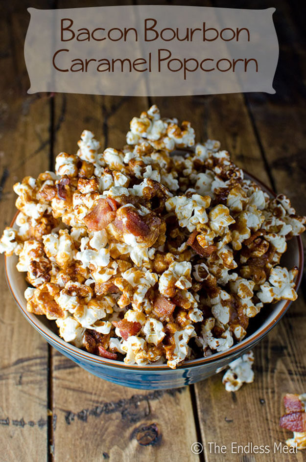 Bacon Bourbon Caramel Popcorn