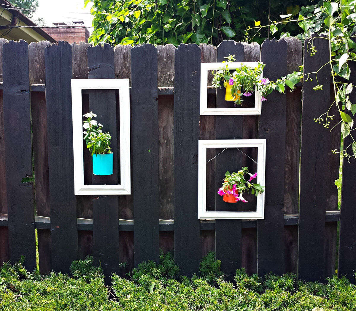 Hang Flowers in Upcycled Wooden Frames