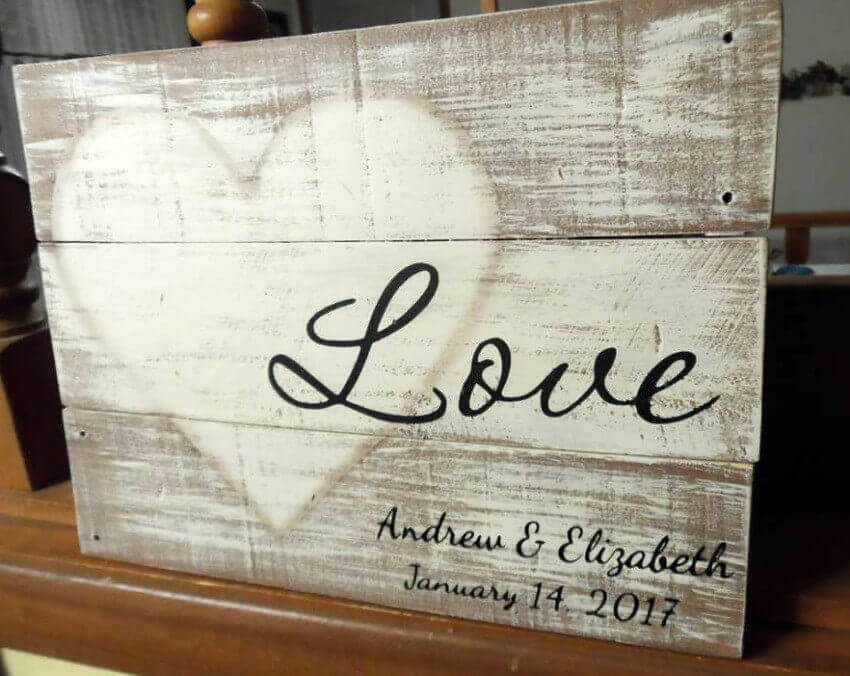 Rustic LOVE Wood Signs for Weddings