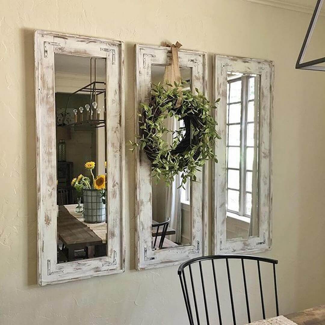 A Trio of Shabby Chic Mirrors