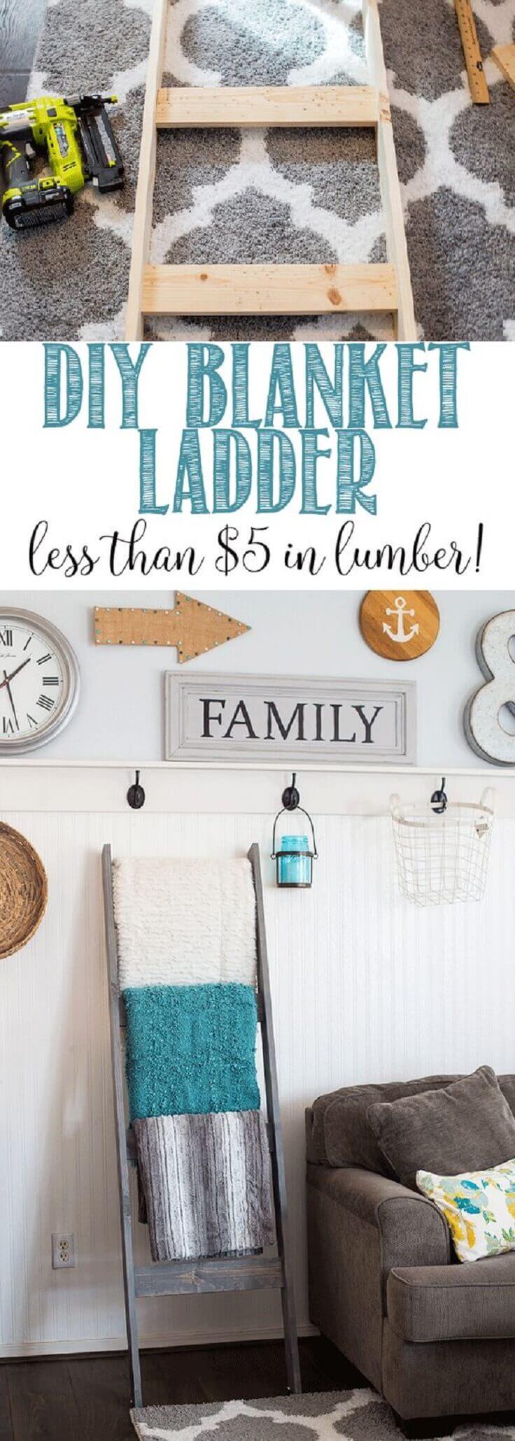Fast and Easy Blanket Ladder
