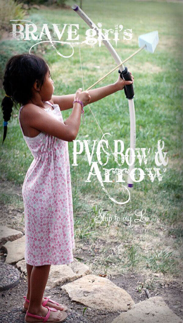 Kid-Friendly PVC Bow and Arrow Set