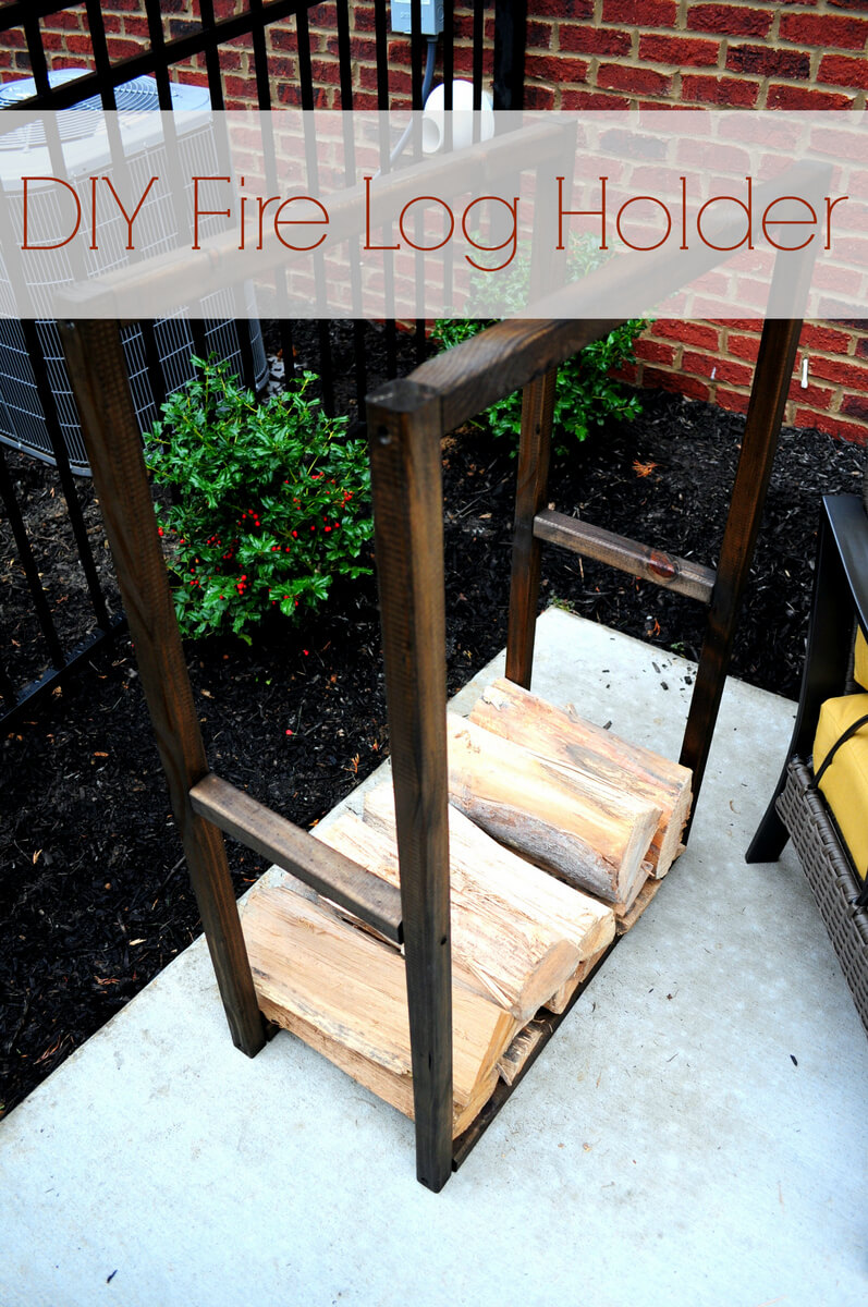 Outdoor Firewood Rack for a Small Space
