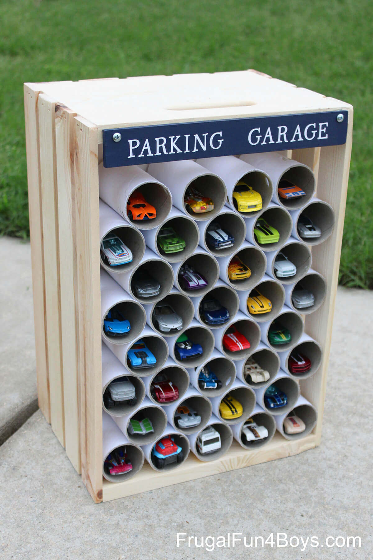 Easy to Organize Storage “Garage” for Toy Cars
