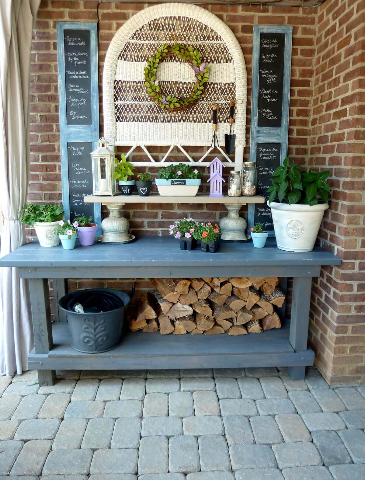 Chalkboard Accents, Firewood, and Other Whimsies