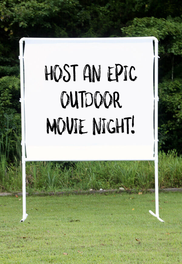 DIY Outdoor Projection Screen for Movie Nights