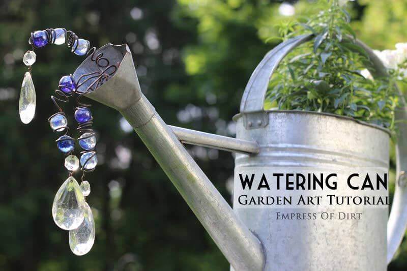 Make Your Watering Can Shine with Crystals