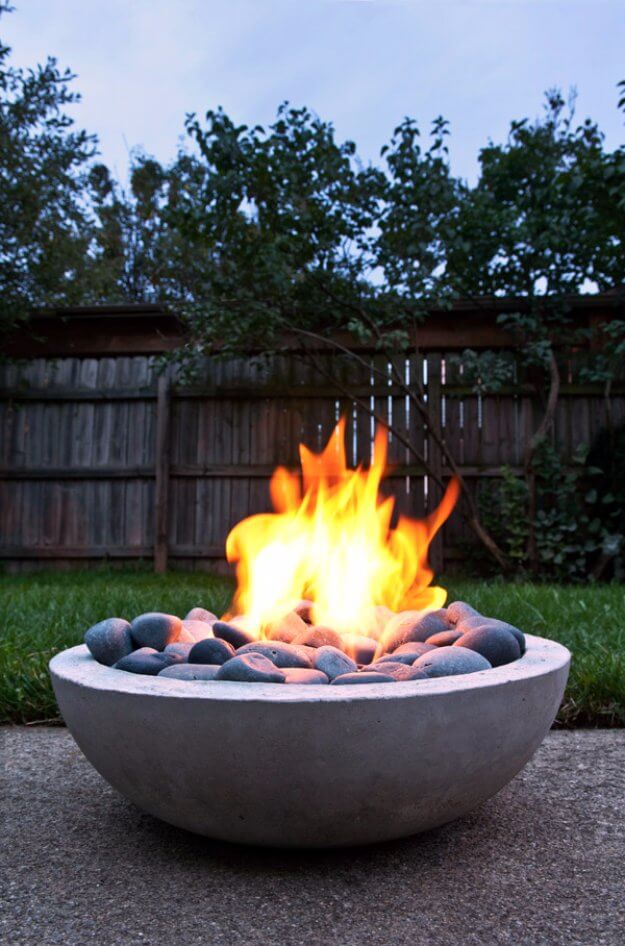 How To Make A DIY Modern Fire PIt From Scratch