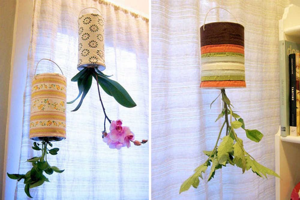 Recycled Upside Down Planters