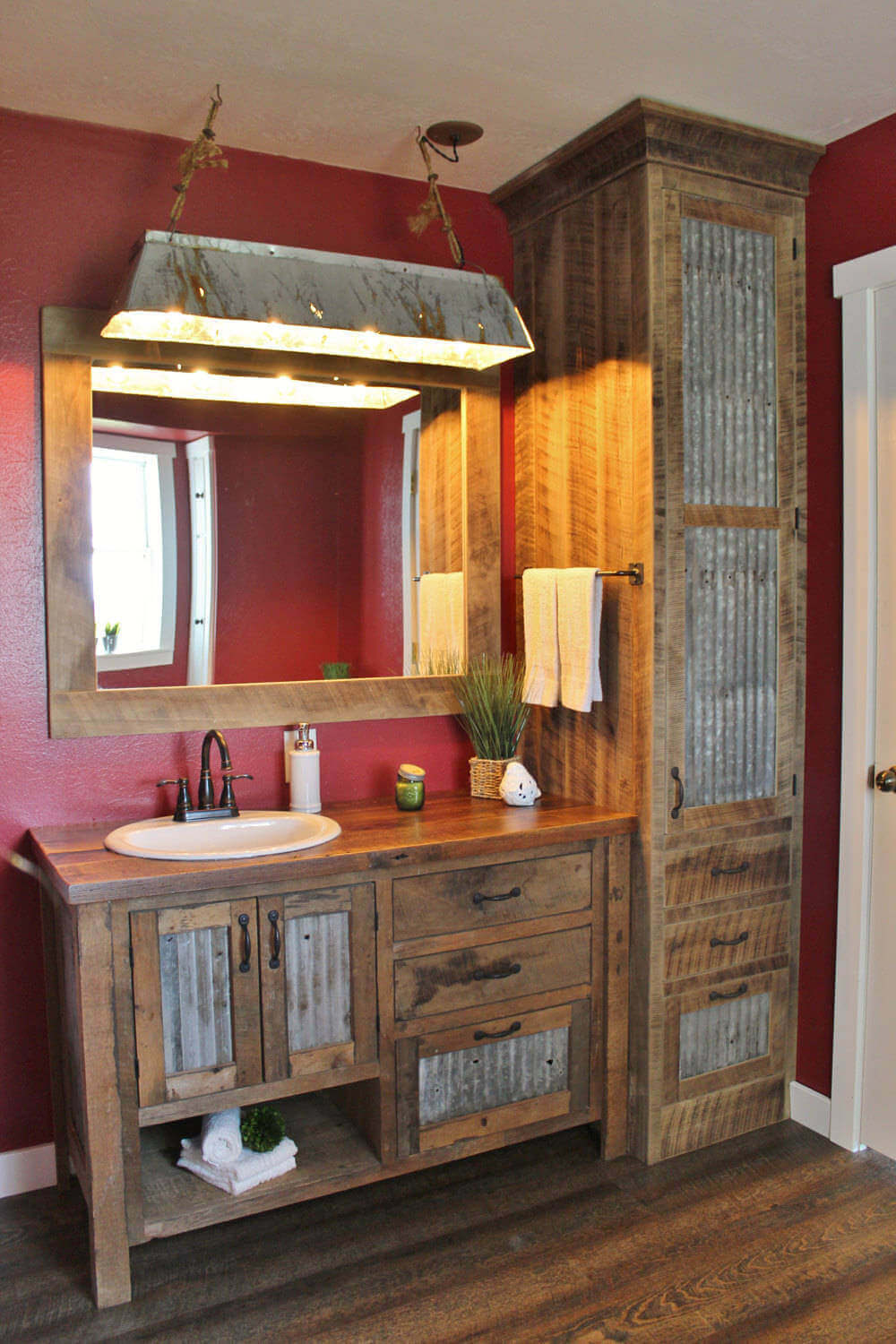 Diy Rustic Farmhouse Bathroom Vanity Ideas, Build Your Own Rustic Bathroom Vanity