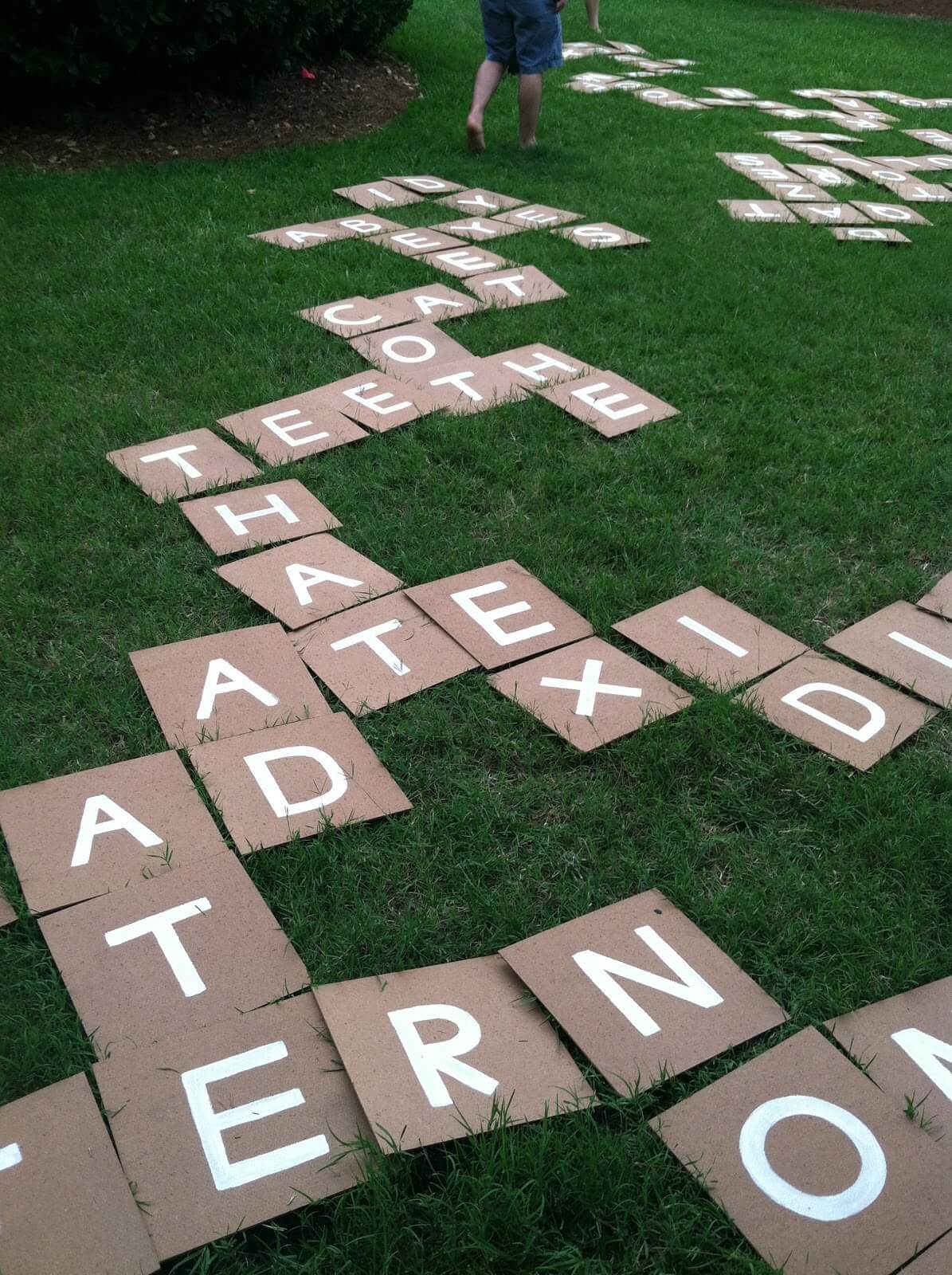 Hand Painted Giant Outdoor Scrabble Tiles