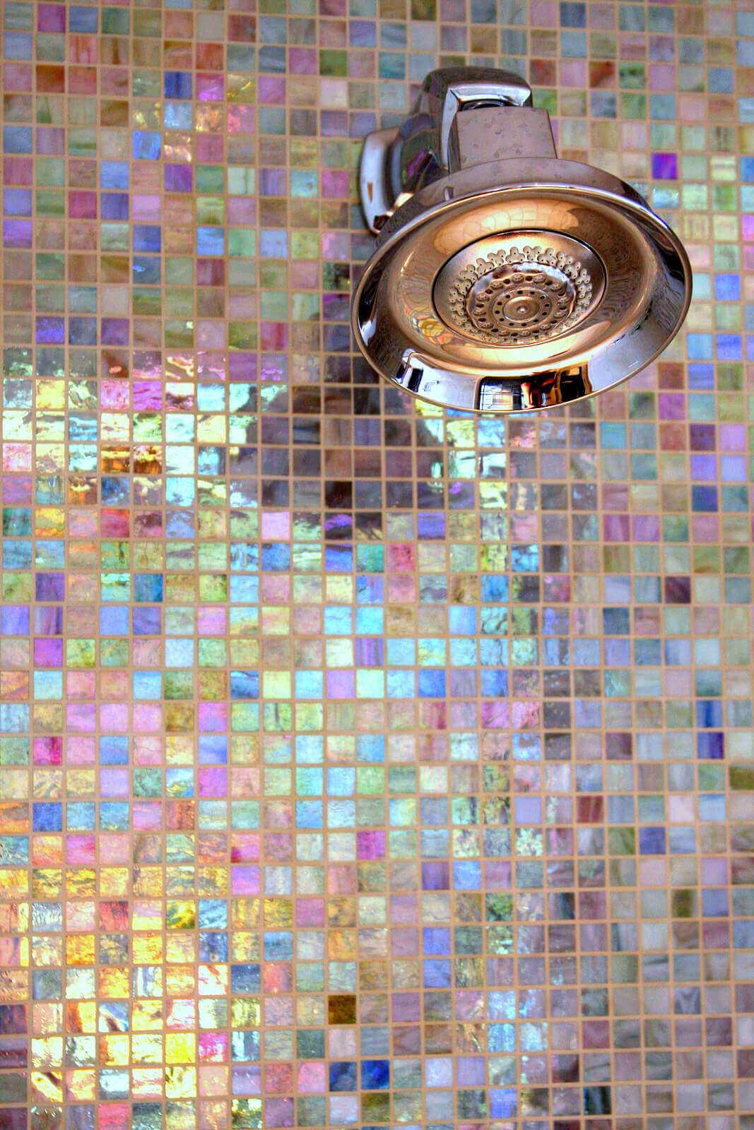 Multi-Color Mosaic Tile Squares