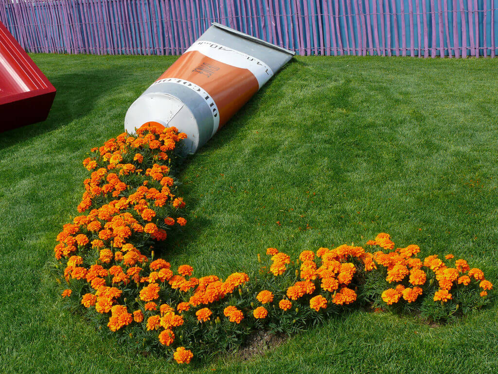 Whimsical Orange Oil Paint Tube