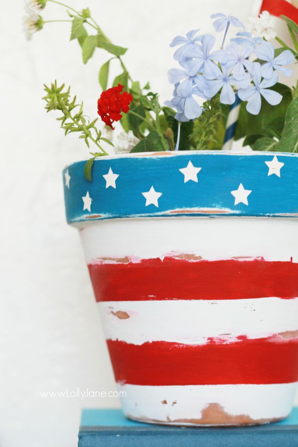 Painted Flower Pot