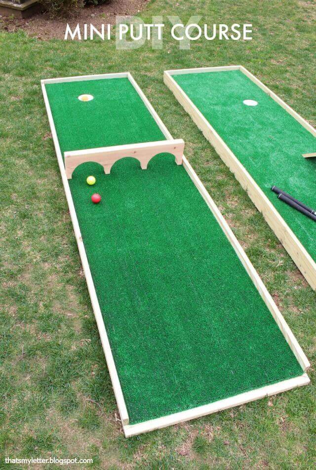 Backyard Miniature Golf Course