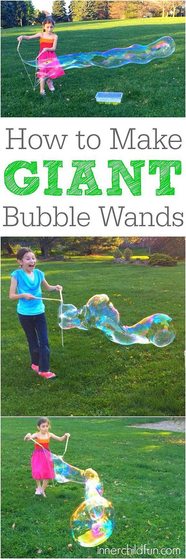 Fun Summertime Giant Bubble Wands