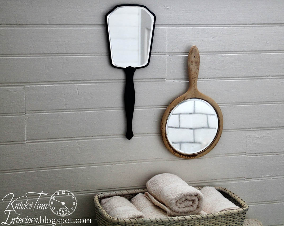 Vintage Hand Mirrors Wall Decoration