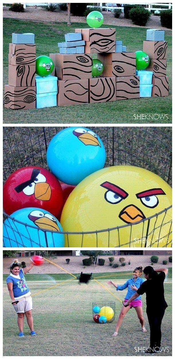 Outdoor Angry Birds Lawn Game