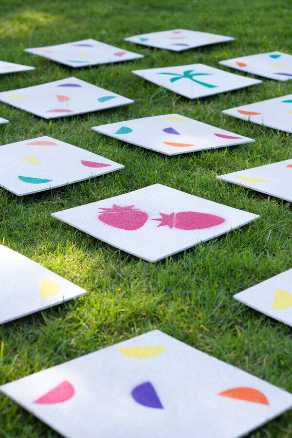 Matching Tiles DIY Backyard Games
