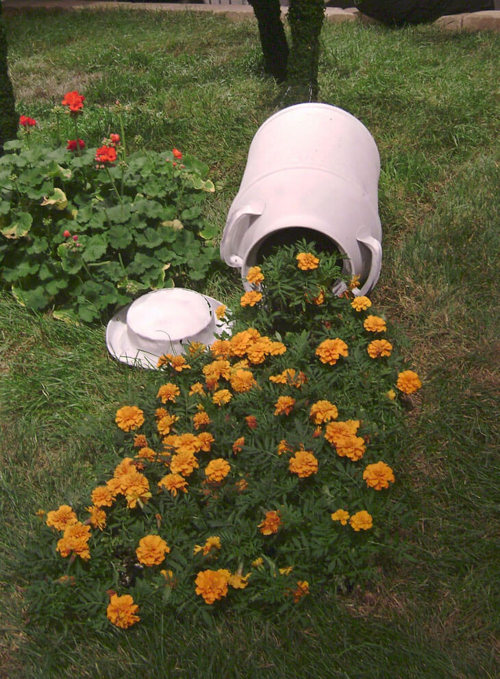 Spilled Flower Pot Ideas