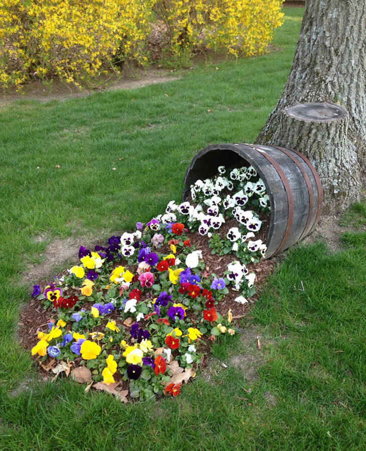 Spilled Flower Pot Ideas