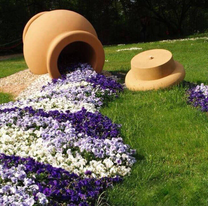 Spilled Flower Pot Ideas
