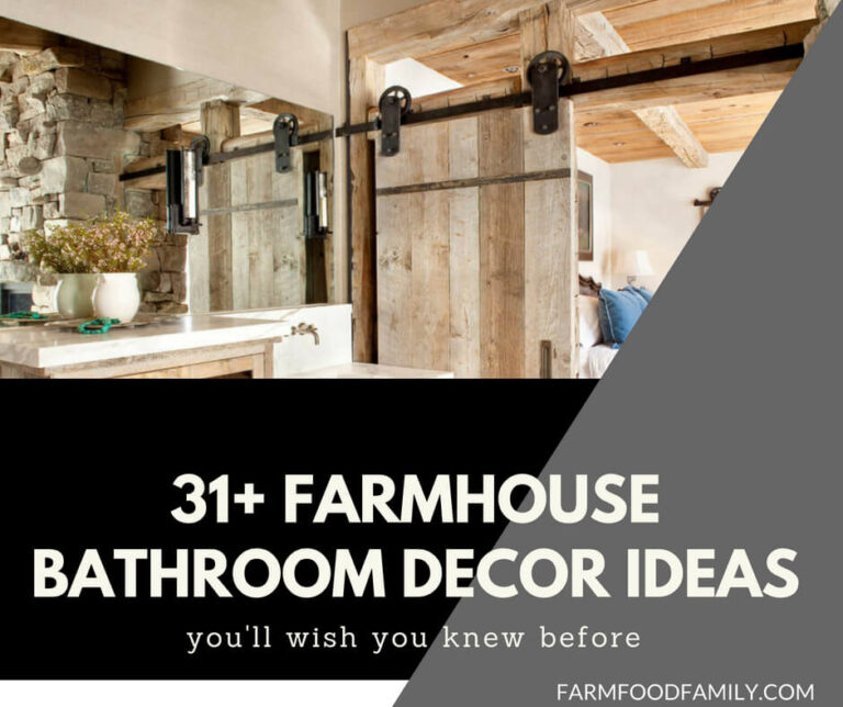 Farmhouse bathroom design & decor ideas