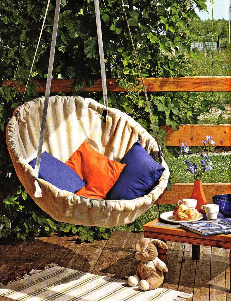 DIY Outdoor Furniture Projects: Summer Splendor Basket Swing