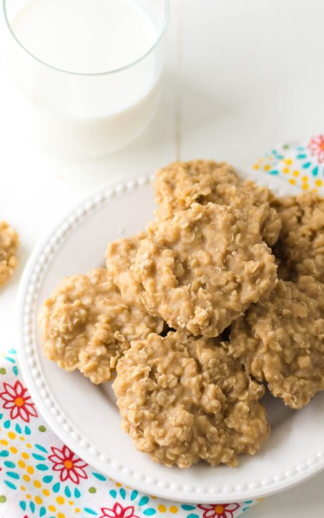Peanut Butter No Bake Cookies from dearcrissy