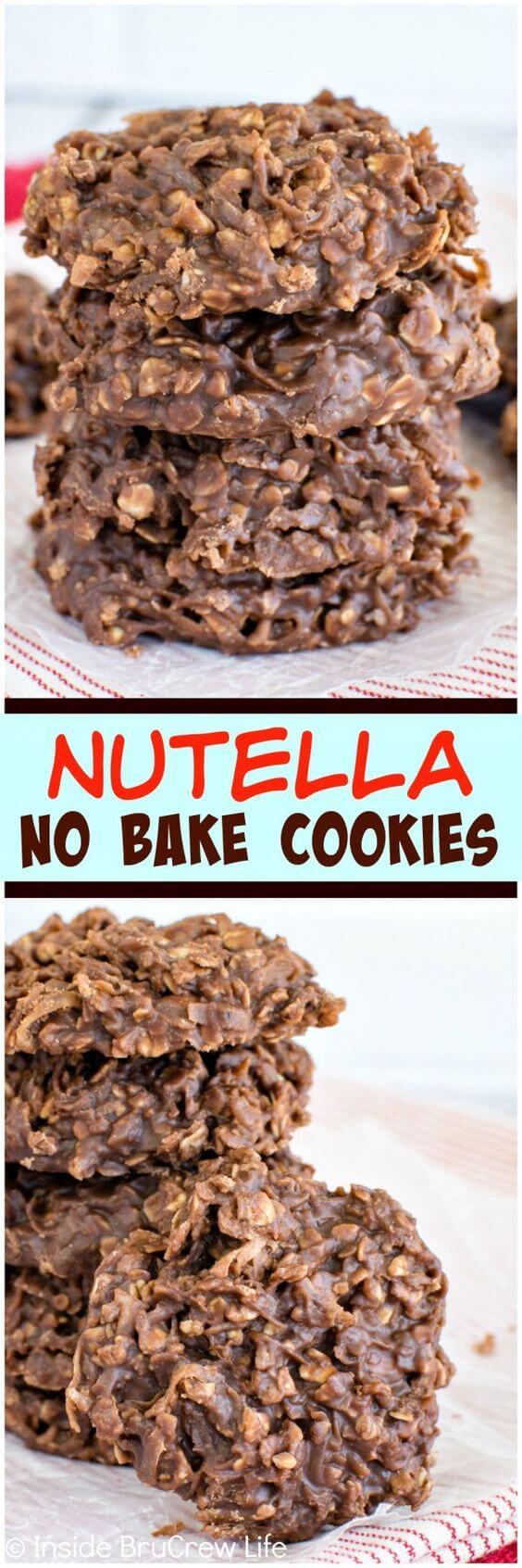 15 Nutella no bake cookies